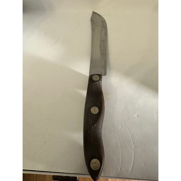 VTG Cutco No. 22 Butcher Knife 8" Blade Brown Handle Made In USA - Picture 1 of 4